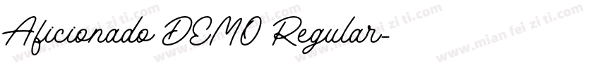 Aficionado DEMO Regular字体转换